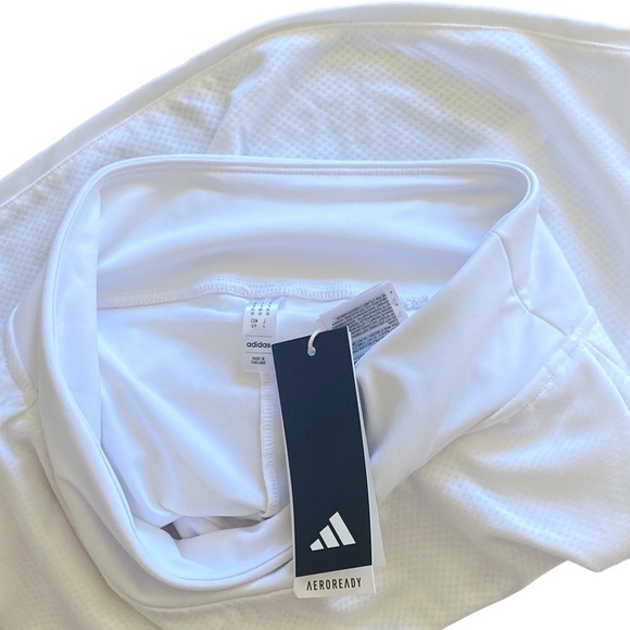 Adidas White ClimaLite Club Tennis Skirt Exercise Small HS1455 Tenniscore NWT - Picture 9 of 12